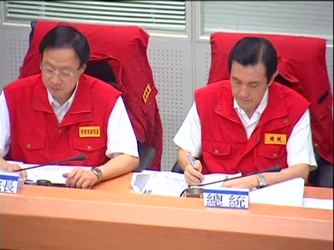 全臺豪雨成災 馬總統坐鎮應變中心