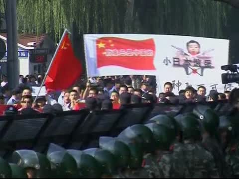 中國反日示威  日人擔憂打道回府