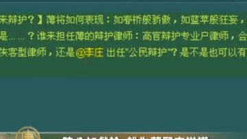 陆公知戏论 谁为薄熙来辩护