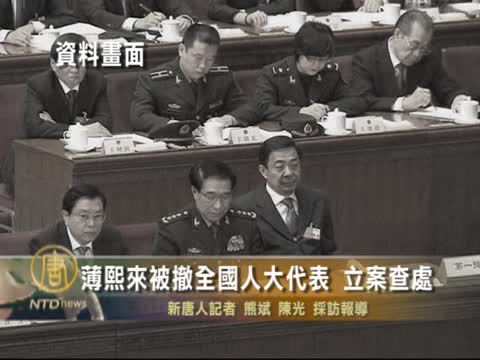 薄熙來人大代表資格被撤 面臨審判