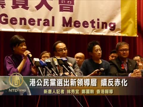 港公民黨選出新領導層 續反赤化