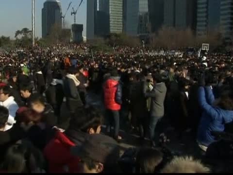 對抗單身 韓3000多男女首爾陌生約會