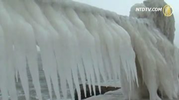 中國東部沿海經歷大雪低溫天氣