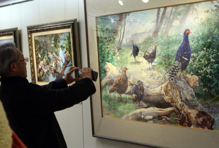 最暢銷郵票 溪流鳥類原圖展出