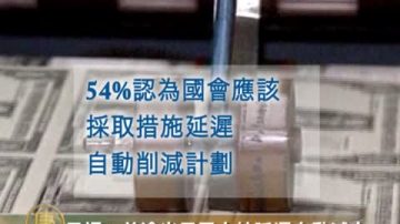 民调：美逾半民众支持延迟自动减支