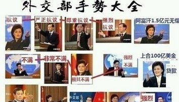 網傳中共外交部發言人十句名言+手勢大全