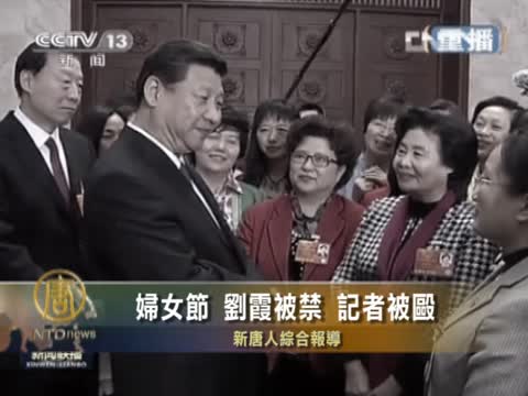 婦女節 劉霞被禁  記者被毆