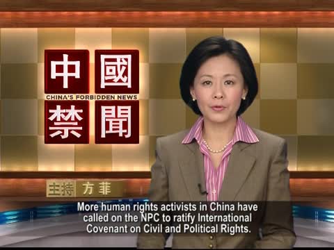 【禁聞】維權人士籲全民聯署通過人權公約
