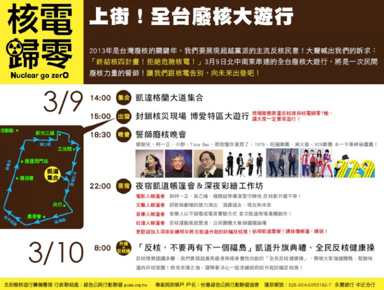 廢核大遊行  江揆：樂觀其成