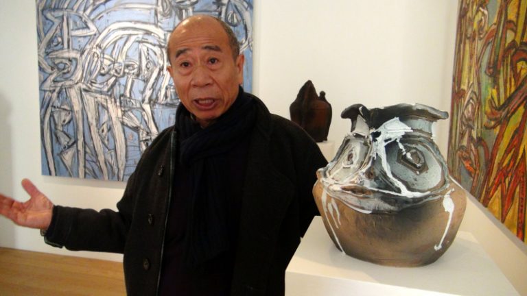 吳炫三紐約展  呈現台傳統圖騰