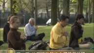 四二五 比利時法輪功中領館前抗議