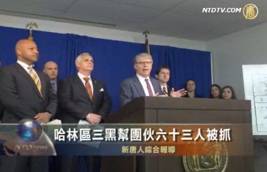 哈林區三黑幫團夥六十三人被抓