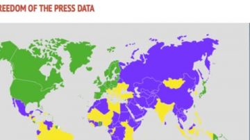 新聞自由度中國續列倒數  港臺均下降