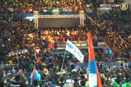 馬來西亞人民大集會 黑衣抗選舉不公