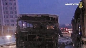 廈門公車燒成空殼  80多死傷