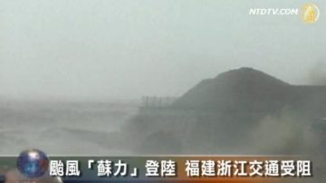 蘇力颱風登陸　福建浙江交通受阻