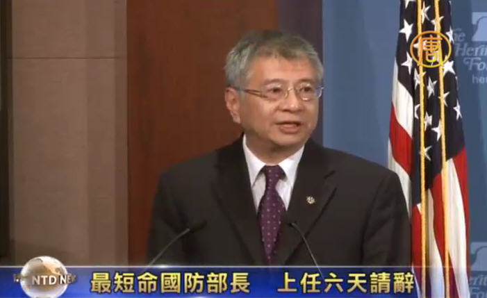 最短命國防部長 上任六天請辭