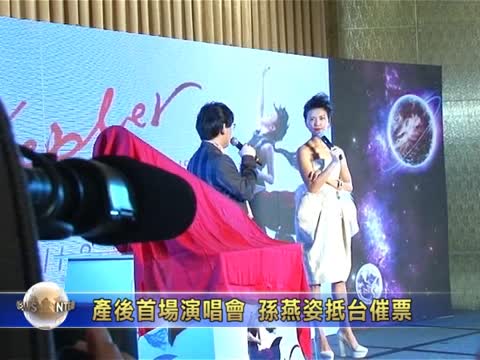 產後首場演唱會 孫燕姿抵臺催票