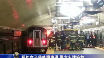 紐約女子落軌遭車碾 警方火速施救