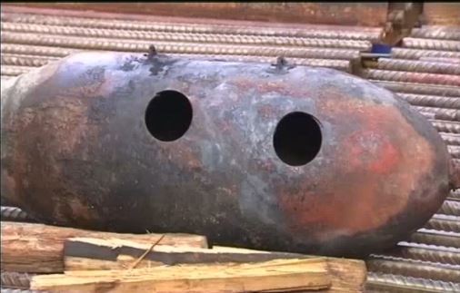 二戰遺留炸彈驚現香港建築工地