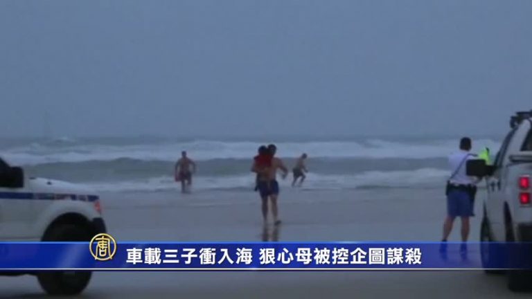 車載三子衝入海 狠心母被控企圖謀殺