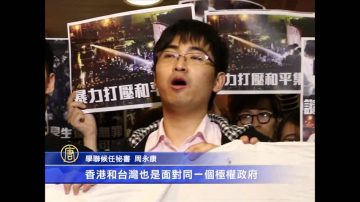 港各界聲援台灣「反服貿」學運