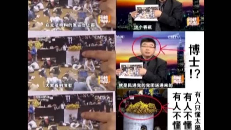 太阳花变香蕉 亲共媒体丑化反遭讽