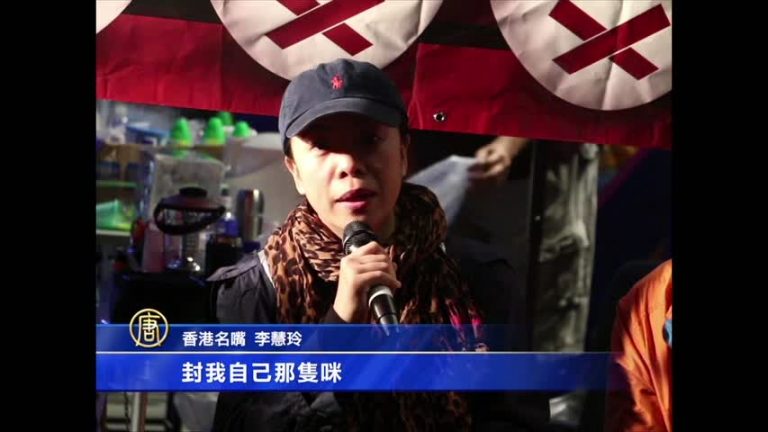 李慧玲聲援絕食爭普選 保新聞自由