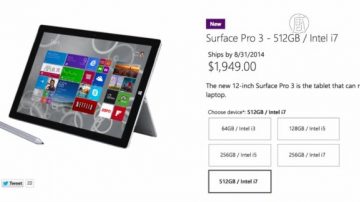 微软发布Surface Pro 3  欲取代传统笔电