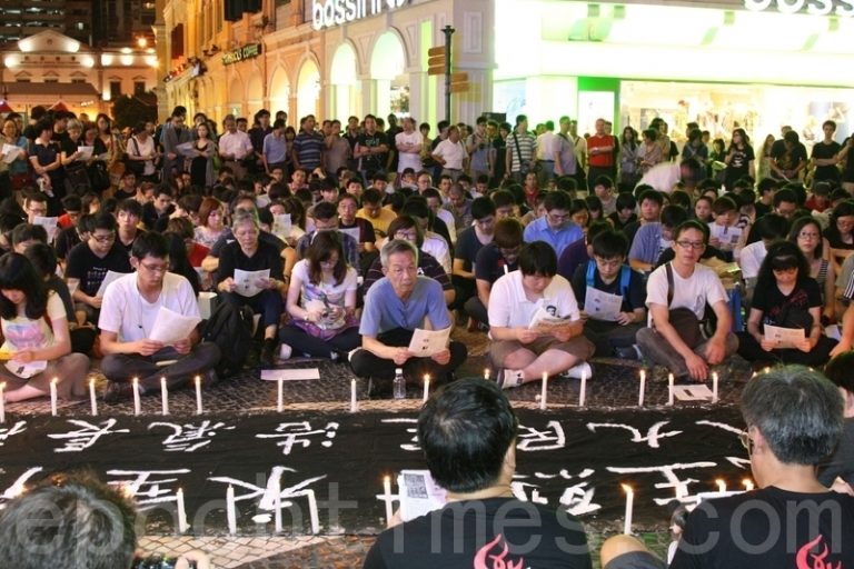 破紀錄！澳門2千人點燭光紀念六四