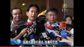 协调共识绿不提名 推荐柯文哲