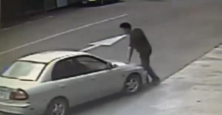 拒付50元 男子開車連撞加油站站長