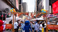 實拍：紐約時代廣場的美食長廊