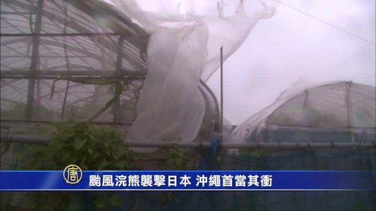 颱風浣熊襲擊日本 沖繩首當其衝