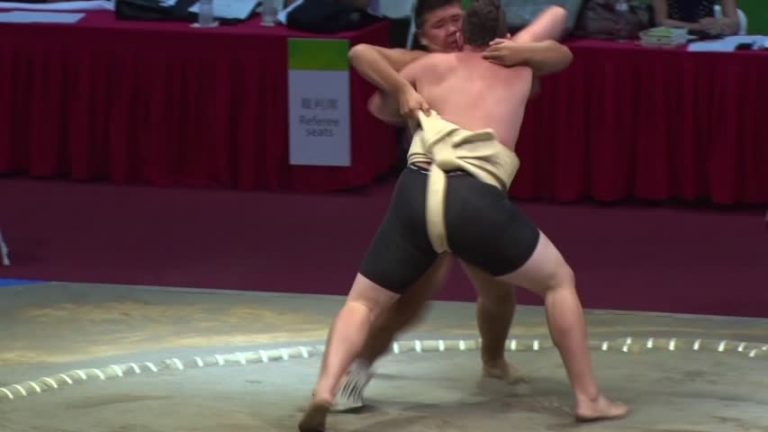世界盃相撲賽開幕 兩百力士同場競技