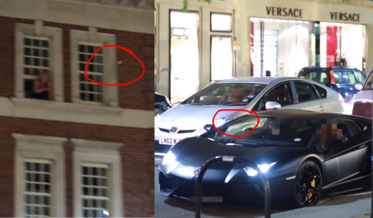 樓下太吵 英男拋蘋果怒砸蘭博基尼