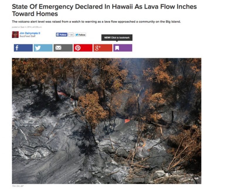 火山岩漿竄流沿途變焦土 夏威夷拉響警報