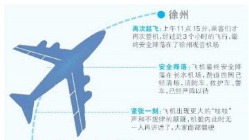 昆明一航班空中惊魂 空姐吓得抱头痛哭