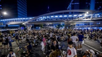 組圖：決不放棄 香港市民露宿街頭