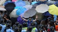 【热点互动】雨伞革命 撑起香港自由天