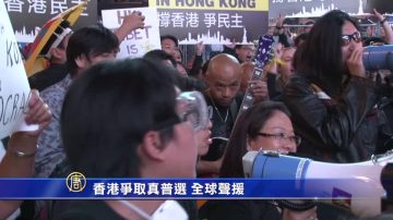 香港爭取真普選 全球聲援