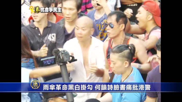 雨傘革命黑白掛勾 何韻詩臉書痛批港警