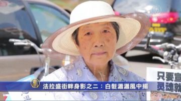 法拉盛街畔身影之二：白髮瀟瀟風中揚