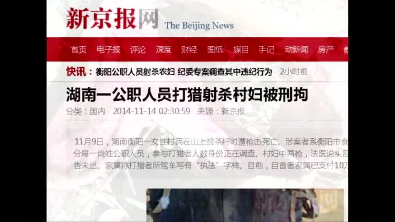 湖南官員狩獵 農婦被當野豬擊斃