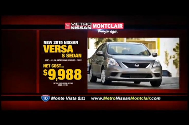 【廣告】Metro Nissan MONTCLAIR