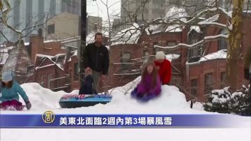 美东北面临2周内第3场暴风雪