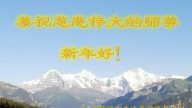 瑞士、芬蘭、比利時大法弟子恭祝李洪志大師新年好