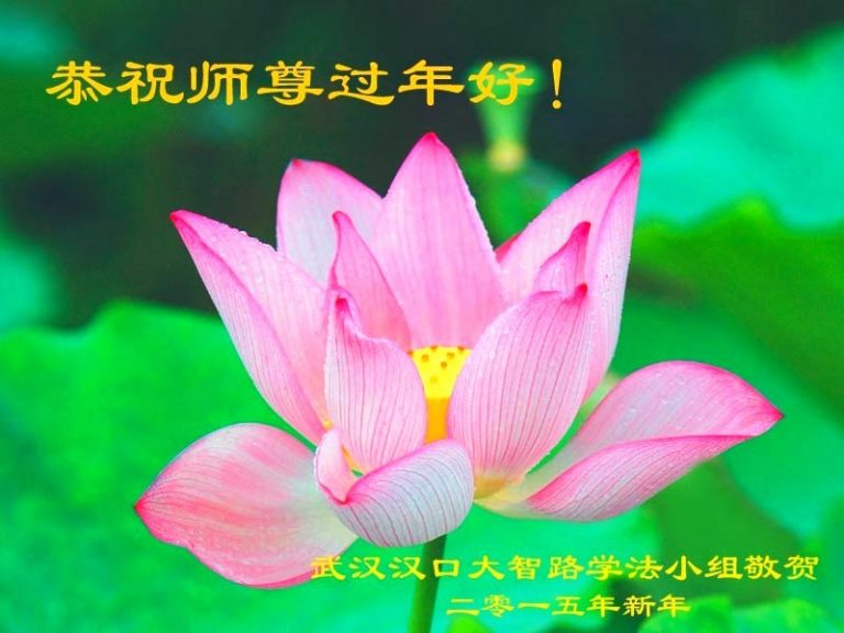 湖北大法弟子恭祝李洪志大師新年快樂