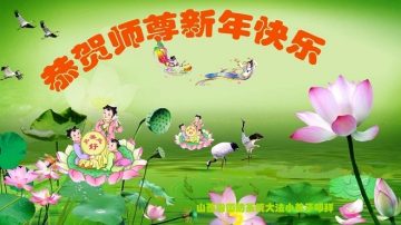 大陆法轮功学员恭祝李洪志师父新年好