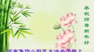 大陸河南大法弟子恭祝李洪志大師過年好（一）